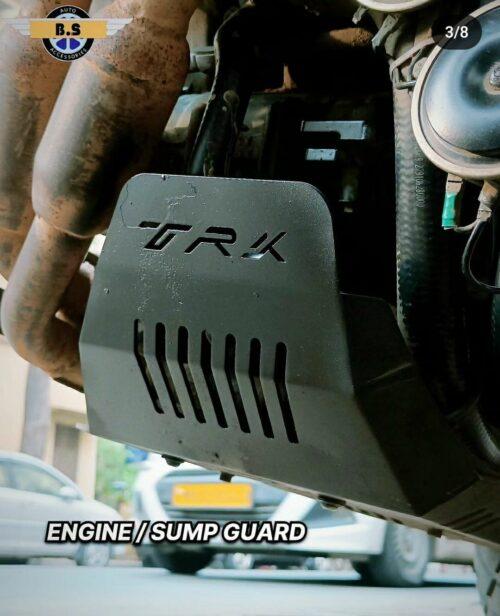 Black BENELLI TRK 502 Sump Guard Stainless Steel