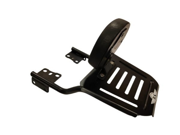 Hunter Backrest with Plate in Stainless Steel