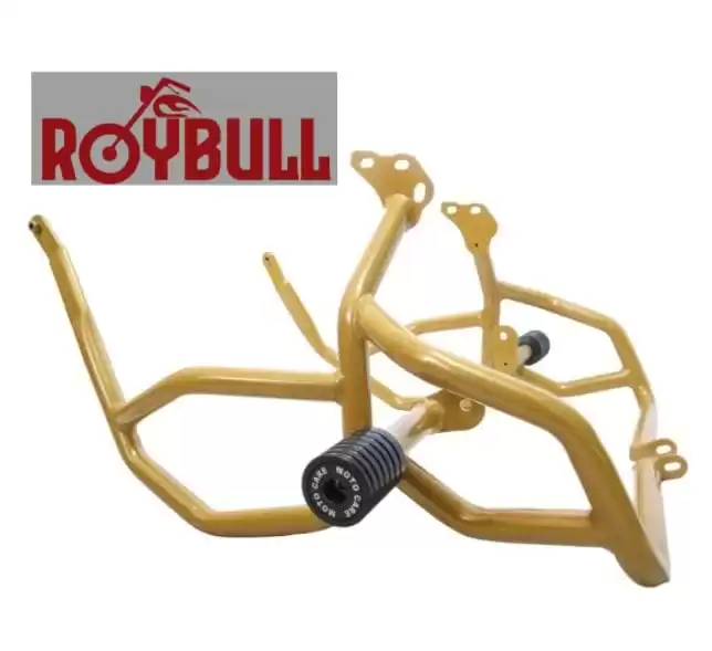 CRASH GUARD WITH DUAL SLIDERS (GOLD) FOR HIMALAYAN 450