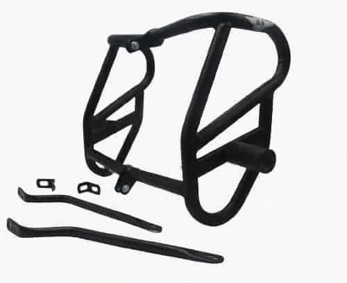 HONDA HINESS AND RS SLIDER GUARD IN STAINLESS STEEL-BLACK POWDER COATED
