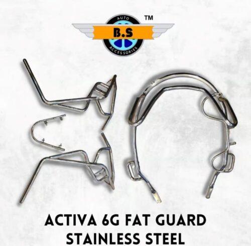 ACTIVA 6G CRASH GUARD SILVER STAINLESS STEEL RUSTFREE PRODUCT