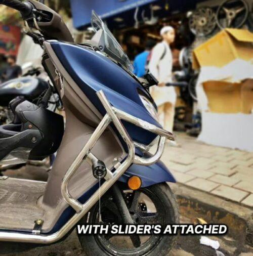 BURGMAN SLIDER GUARD SET SILVER + ALUMINIUM MATTING (COMBO) SET OF 2 - Image 2