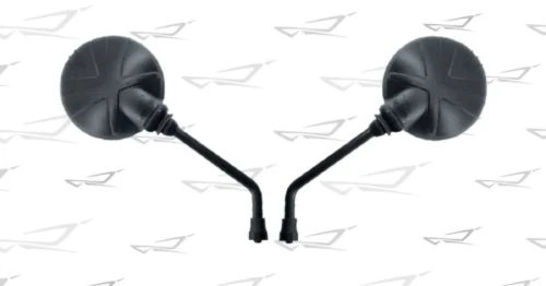 Round Rear View Mirrors- BLACK(RM02) - Image 2