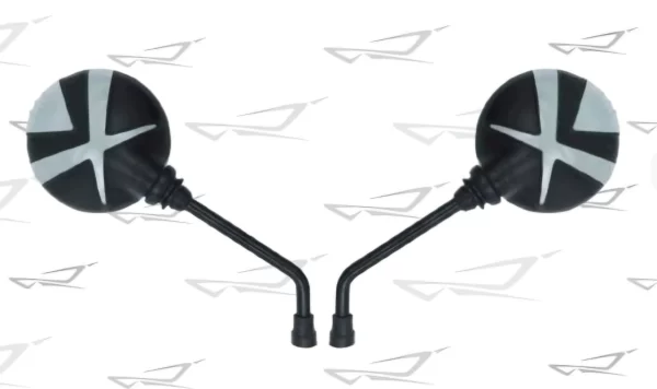 Round Rear View Mirrors- SILVER REFLECTOR(RM04) - Image 2