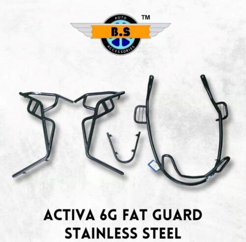 ACTIVA 6G CRASH GUARD BLACK STAINLESS STEEL RUSTFREE PRODUCT.