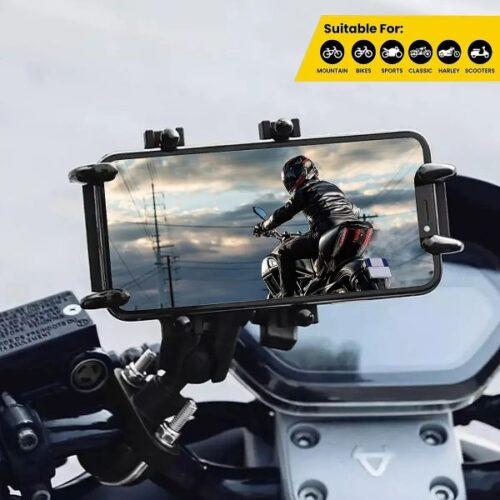 4-Sided Grip Mobile Holder with Anti Theft Handlebar Mount. - Image 7