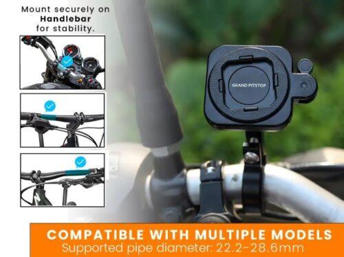 Quick lock Gen-2 with ULTRA MAG-LOCK Technology Handlebar Motorcycle Mobile Holder. - Image 4