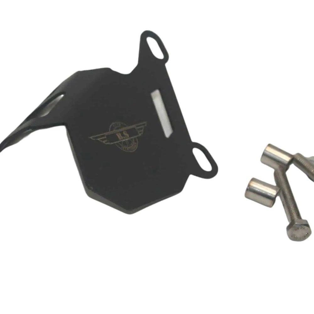 HONDA HINESS AND HONDA RS CALIPER COVER (BLACK POWDER COATED) IN STAINLESS STEEL
