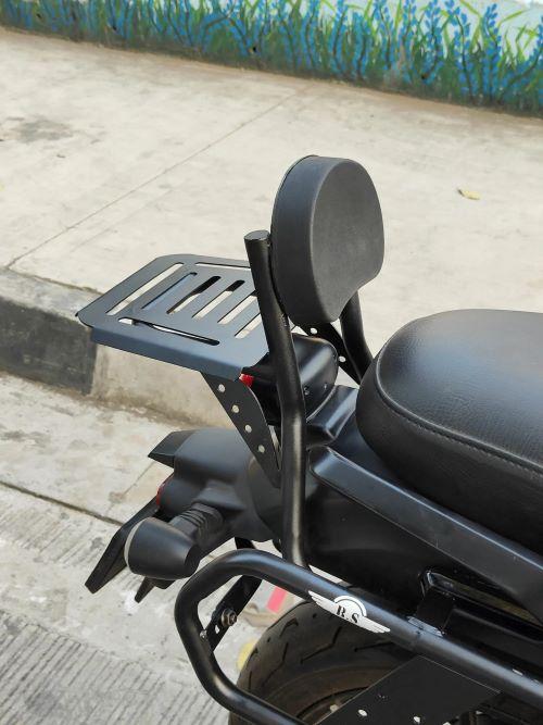 HARLEY X 440 BACKREST WITH LUGGAGE RACK , STAINLESS STEEL RUSTFREE PRODUCT.