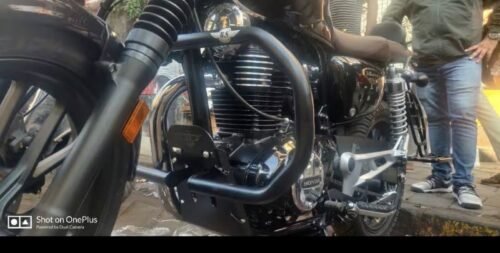 HONDA HINESS CB350 AND HONDA RS 8BEND GUARD IN STAINLESS STEEL-BLACK POWDER COATED - Image 2