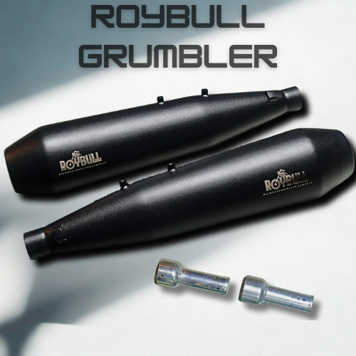 Continental GT 650 Exhaust Roybull Grumbler Black