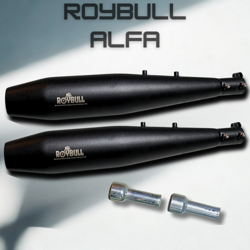 Roybull Black Aldo Exhaust For Super Meteor 650