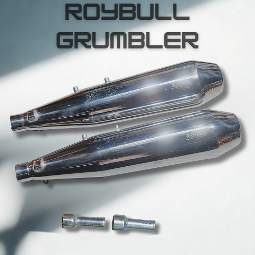 Super Meteor 650 Exhaust Roybull Grumbler Chrome