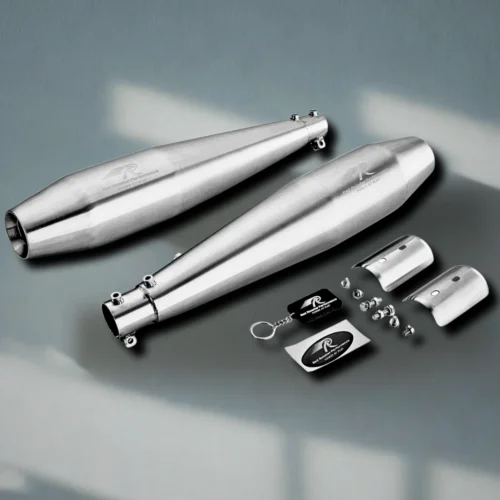 Continental GT 650 Exhaust Red Rooster - Matte