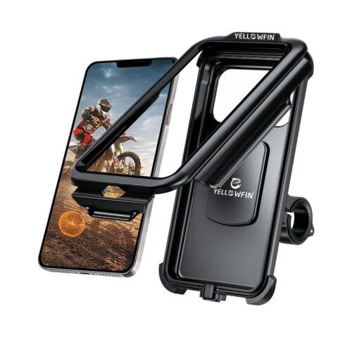 Yellowfin Waterproof Bike Phone Mount | 360° Rotation & Touch Screen (M18L-B1)